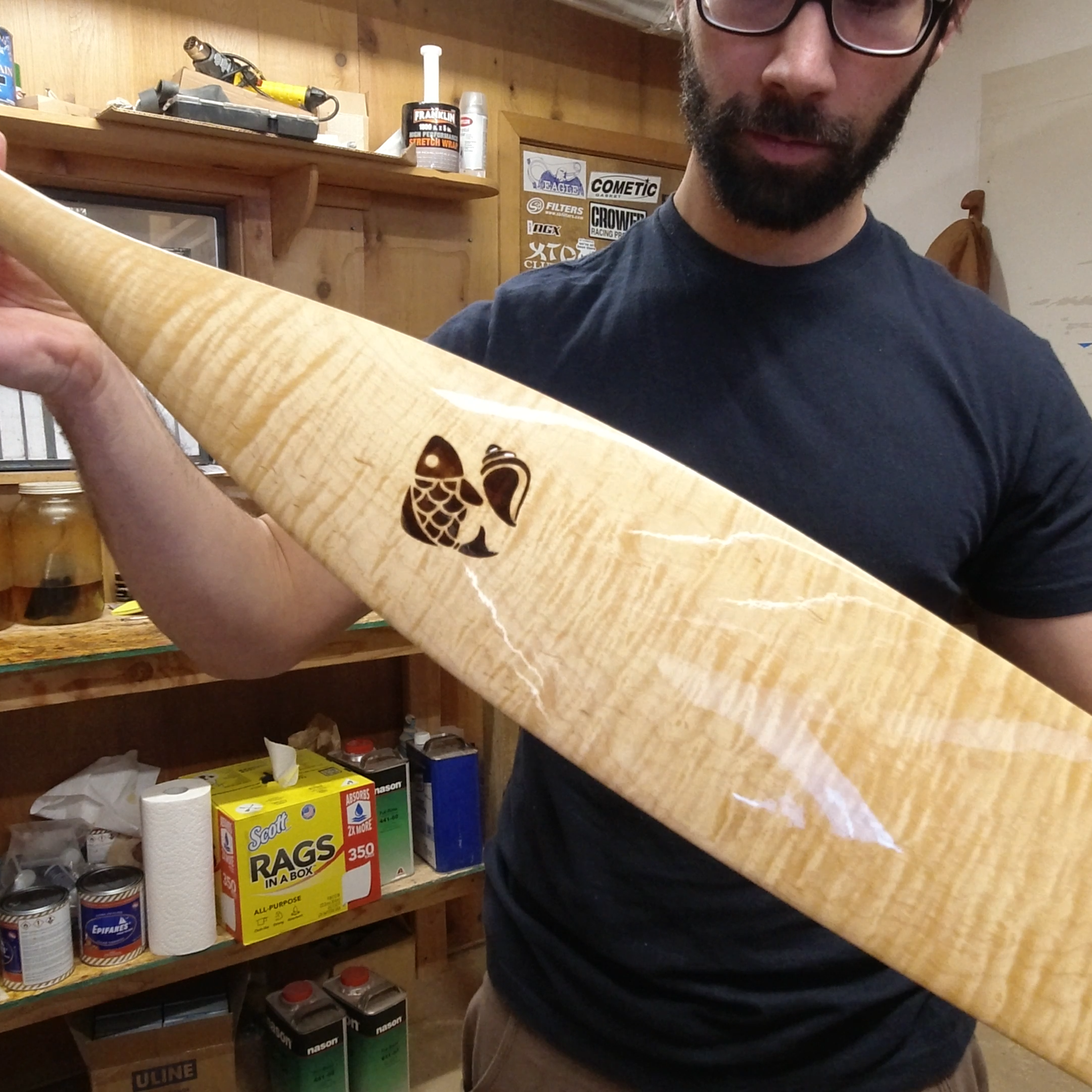 Faishell Custom Tiger Maple Fishell Paddle Giveaway – Fishell Paddles